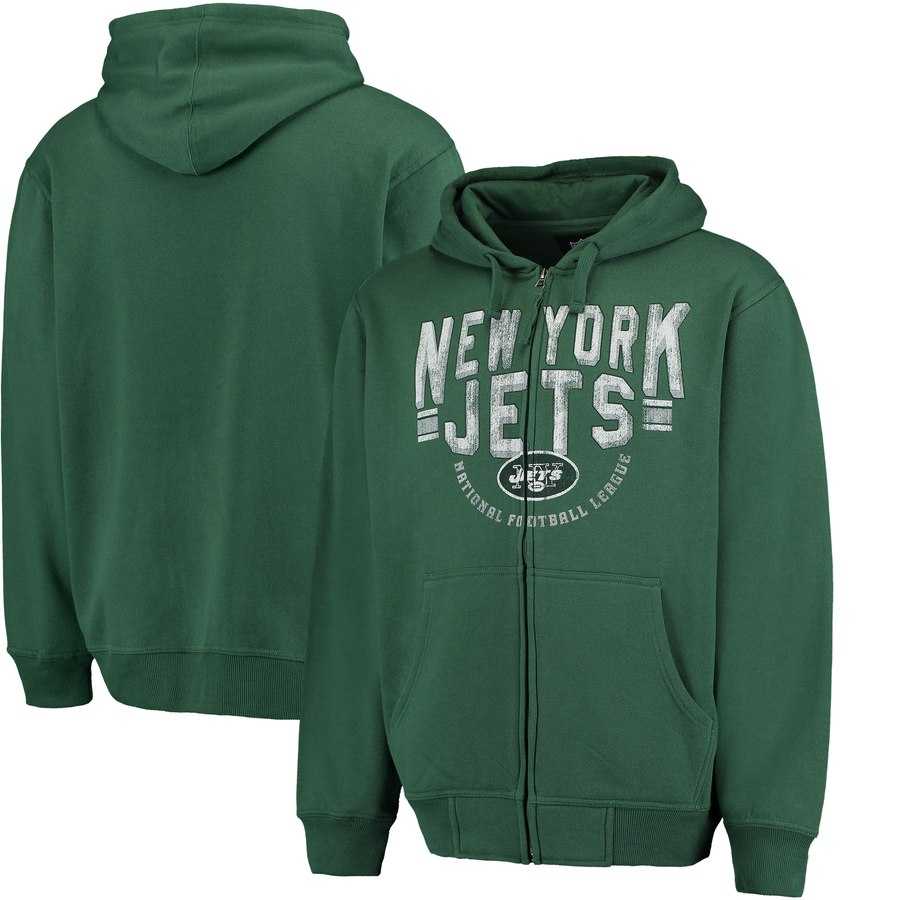 Men's New York Jets G III Sports by Carl Banks Post Season Full Zip Hoodie Green,We sell and wholesale Men's New York Jets G III Sports by Carl Banks Post Season Full Zip Hoodie Green on line form chian!